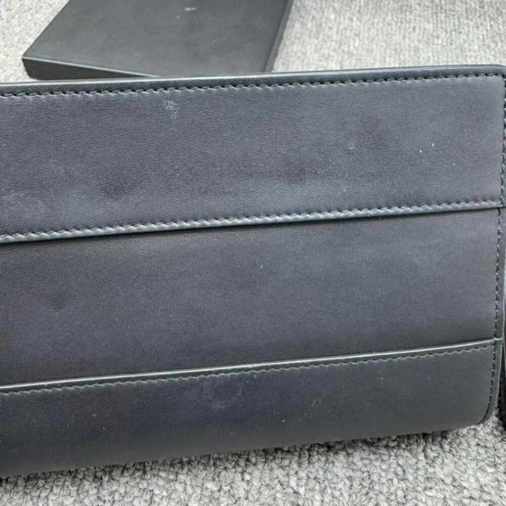 Authentic Gucci Queen Margaret Bee Chain Wallet Black Leather GG Crossbody - Picture 15 of 16